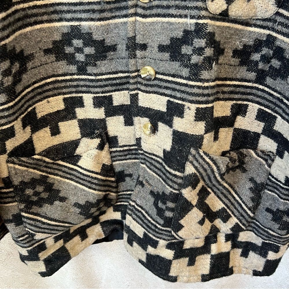 Vintage Aztec Patterned Wool Blazer - Picture 6 of 16